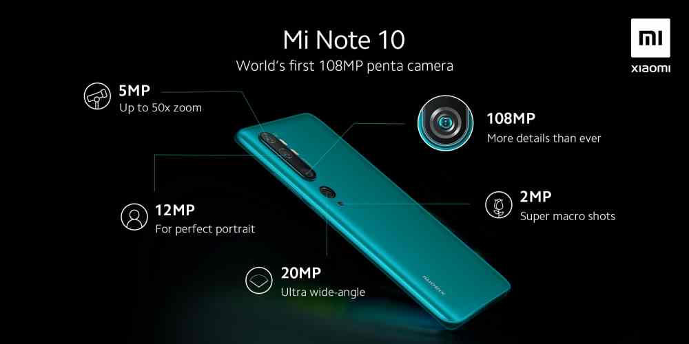 Xiaomi Mi-10 с пентакамерой и новым сенсором на 108 Мп